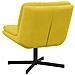 Poltrona Relax con Base Girevole Giallo 63 x 75 x 76 cm Velluto - Foto miniatura 6