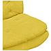 Poltrona Relax con Base Girevole Giallo 63 x 75 x 76 cm Velluto - Foto miniatura 7