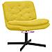 Poltrona Relax con Base Girevole Giallo 63 x 75 x 76 cm Velluto - Foto miniatura 9