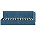 Cornice del letto ad angolo Blu 80 x 200 cm Velluto - Foto miniatura 5