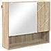 Mobiletto per specchio con porta rovere sonoma 59 x 17 x 55 cm - Foto miniatura 1