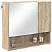 Mobiletto per specchio con porta rovere sonoma 59 x 17 x 55 cm - Foto miniatura 3