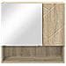 Mobiletto per specchio con porta rovere sonoma 59 x 17 x 55 cm - Foto miniatura 6