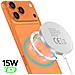 Caricatore Magnetico Magsafe 15w Per Iphone 17 Pro Max, Bianco - Foto miniatura 2