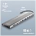 Wonderdock 12 Pro: Adattatore 12 In 1; 1 Xusb 2.0, 2x Usb 3.0, Hdmi, Dp, Vga, Uscita Audio, Pd, Rj45, Usb-c E Slot Per Schede Sd /tf - Foto miniatura 1