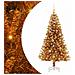 Albero di Natale con 150 LED con supporto Oro 150 cm PET - Foto miniatura 1