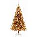Albero di Natale con 150 LED con supporto Oro 150 cm PET - Foto miniatura 3