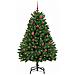 Albero di Natale artificiale Verde 150 cm PVC e Metallo - Foto miniatura 3