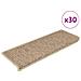 Tappeti Autoadesivi Scale Aspetto Sisal 30 pz 65x21x4 cm Sabbia - Foto miniatura 1