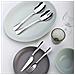 Marilyn Set 24 posate acciaio inox 18/10 - Servizio per 6 Persone - forchetta, coltello, cucchiaio e cucchiaino - Design elegante per tavole moderne - Foto miniatura 2