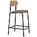 Set Di 2 Sgabelli Alti Estepona-marrone-poliestere-49x42,5x95 Cm - Foto miniatura 3