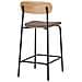 Set Di 2 Sgabelli Alti Estepona-marrone-poliestere-49x42,5x95 Cm - Foto miniatura 4