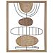 Decorazione In Metallo E Legno Geometrico 8-multicolore-mdf-60x2x80 Cm - Foto miniatura 1