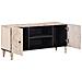 Mobile TV Bianco 105 x 33,5 x 46 cm Legno di mango massello - Foto miniatura 2