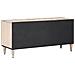 Mobile TV Bianco 105 x 33,5 x 46 cm Legno di mango massello - Foto miniatura 5