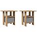 Comodino con cassetto 2 pcs Rovere artigianale 41 x 40 x 45 cm - Foto miniatura 1