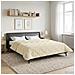 Duvet Estivo Crema 220 x 260 cm Microfibra e Fleece Teddy - Foto miniatura 2
