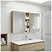 Set di Armadi da Bagno con porta 3 pcs 100 x 10,5 x 60,5 cm - Foto miniatura 2