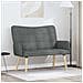 Sofa a Due Posti Grigio scuro 115 x 61 x 87 cm Tessuto - Foto miniatura 2