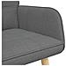 Sofa a Due Posti Grigio scuro 115 x 61 x 87 cm Tessuto - Foto miniatura 7