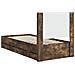Struttura del letto con stoccaggio e testata Rovere Fumo - Foto miniatura 7