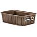 Cestino Elegance Rattan 20x14x6 Tortora - Foto miniatura 3