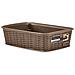 Cestino Elegance Rattan 20x14x6 Tortora - Foto miniatura 1