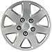 Copricerchi Auto Universali 13 Pollici C-089 Silver 31134 - Foto miniatura 3