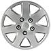 Copricerchi Auto Universali 13 Pollici C-089 Silver 31134 - Foto miniatura 2