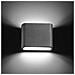 Cloe, Applique Led Orizzontale Da Esterno, Slim, Angoli Arrotondati, Finitura Antracite - Foto miniatura 1