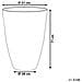 Vaso Tondo Per Interno Ed Esterno Grigio 51x51x71cm Camia - Foto miniatura 19