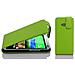 Custodia Compatibile Con Htc One M8 Mini In Verde Limone - Coperchio Protettivo In Design Flip Realizzato In Similpelle Testurizzata - Foto miniatura 1