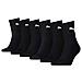 6 Pair Sport Socken Short Crew Tennis Socks Gr. 35 - 49 Unisex, Farben: 200 - Black, Socken & Strümpfe: 39-42 - Foto miniatura 1
