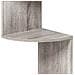Libreria Scaffale Mensole Parete Angolare Moderna 5 Ripiani Angolo Rovere - Foto miniatura 4