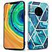 Custodia Compatibile Con Huawei Mate 30 Pro In Marmo Blue Wave No. 13 - Coperchio Protettivo In Silicone Tpu Con Motivo A Mosaico - Foto miniatura 1
