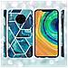 Custodia Compatibile Con Huawei Mate 30 Pro In Marmo Blue Wave No. 13 - Coperchio Protettivo In Silicone Tpu Con Motivo A Mosaico - Foto miniatura 6