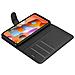 Custodia Compatibile Con Samsung Galaxy A11 In Nero Carbone - Coperchio Protettiva Con Chiusura Magnetica, Funzione Stand E Tasca Per Le Carte - Foto miniatura 6