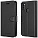 Custodia Compatibile Con Samsung Galaxy A11 In Nero Carbone - Coperchio Protettiva Con Chiusura Magnetica, Funzione Stand E Tasca Per Le Carte - Foto miniatura 7