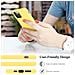 Custodia Compatibile Con Apple Iphone 12 / Iphone 12 Pro In Liquid Giallo - Coperchio Protettivo In Silicone Tpu Flessibile - Foto miniatura 7