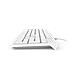 Kc-200 Tastiera Usb Qwertz Tedesco Bianco - Foto miniatura 3