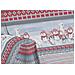 Telo Arredo Multiuso Linea Pensieri Delicati In Cotone Disegno Inverno Polare Singolo Rosso - Foto miniatura 5