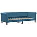 Divano Letto Con Letto Estraibile Blu 80x200 Cm In Velluto - Foto miniatura 10