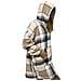 Felpa Plaid Coperta Retro Agnellato Con Tasca Sherpa Inverno Caldo Galway A Quadri - Foto miniatura 2