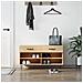 Panca Porta Scarpe Rovere Sonoma 102x35x55 Cm Legno Multistrato - Foto miniatura 1