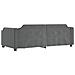Divano Letto Estraibile Cassetti Grigio Scuro 100x200cm Tessuto - Foto miniatura 6