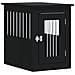 Gabbia Cani Da Arredamento Nera 45x62x59cm Legno Multistrato - Foto miniatura 1