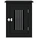 Gabbia Cani Da Arredamento Nera 45x62x59cm Legno Multistrato - Foto miniatura 6