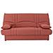 Divano Letto 3 Posti - Tessuto Terracotta - 190 X 92 Cm - Foto miniatura 1