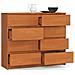 Cassettiera K120, 8 cassetti, 120x40x99 cm, Colore Ontano - Foto miniatura 2