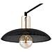 Lampada A Sospensione Motif - Nero, Oro - Acciaio Verniciato A Polvere - 82x100x11 Cm - Foto miniatura 5